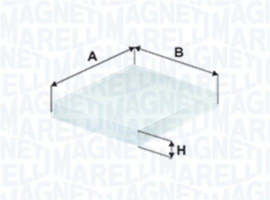 MAGNETI MARELLI Filter,salongiõhk 350203061080